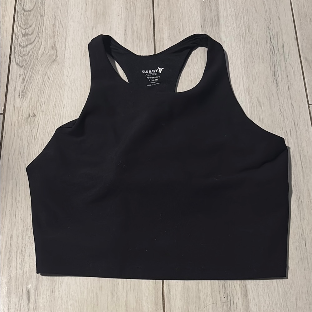 Black Racerback Sports Bra
